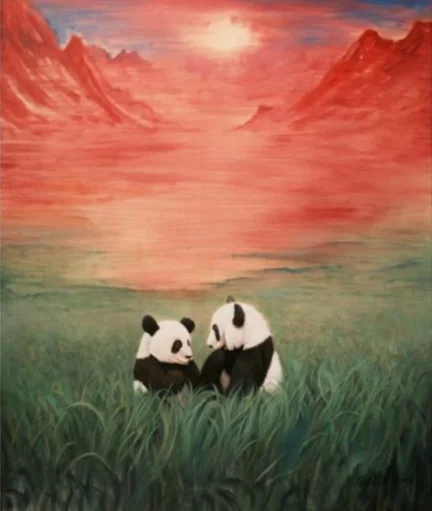 初升的太阳 - 布面油画