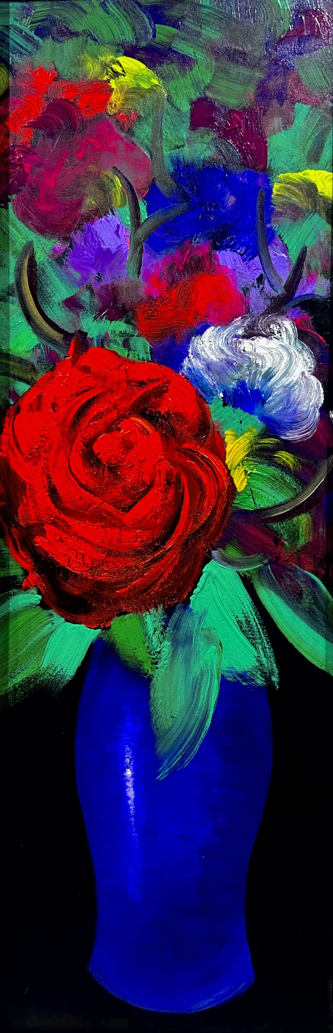 花季系列 - 布面油画 120×60cm