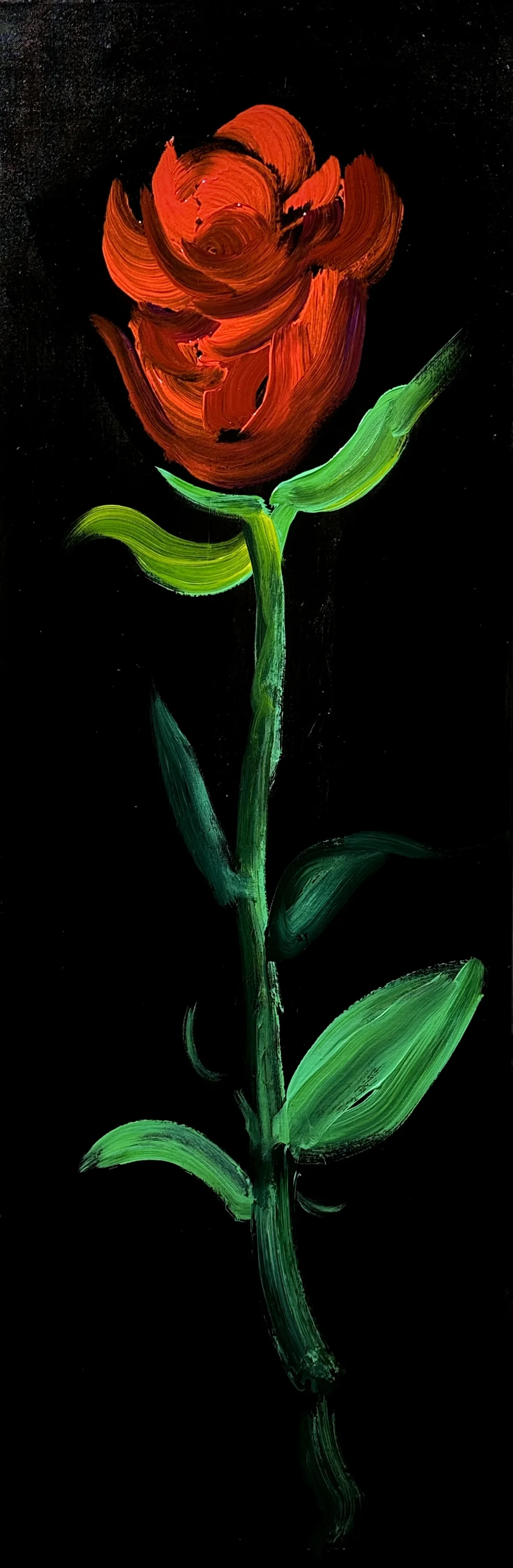花季系列 - 布面油画 120×30cm