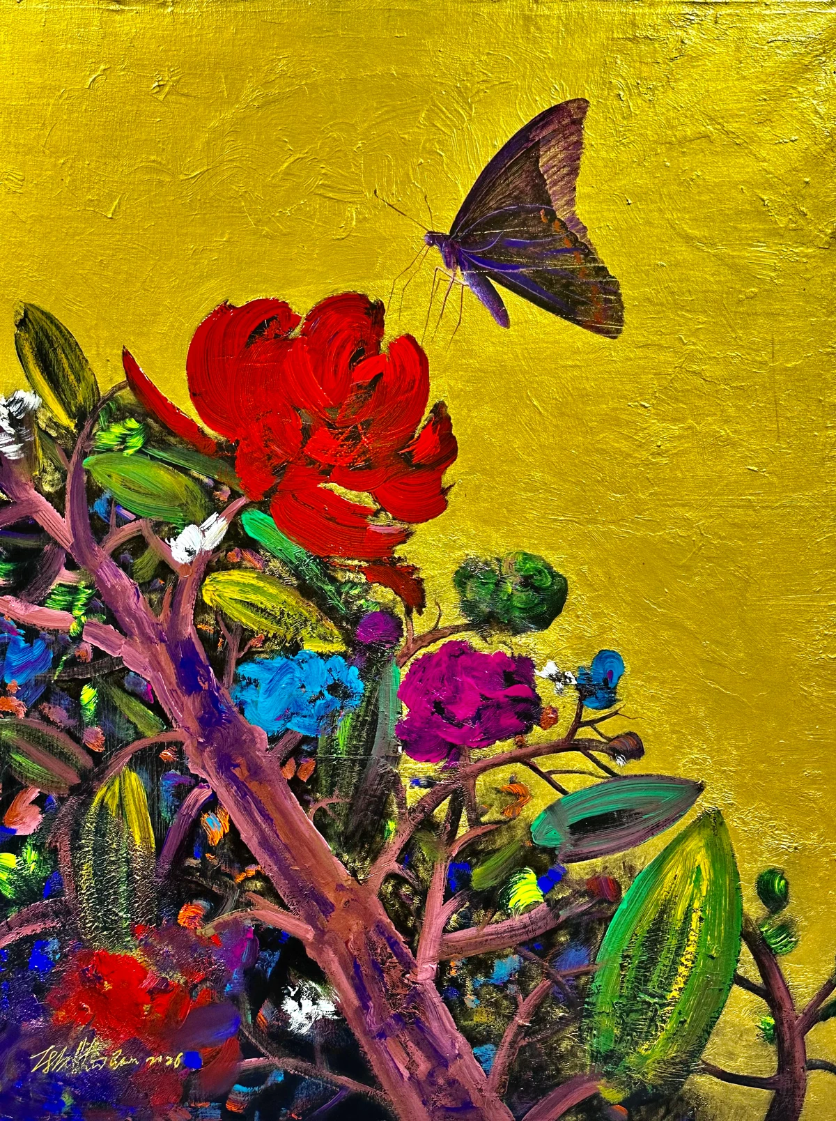 花季系列 - 综合材料 91×116cm