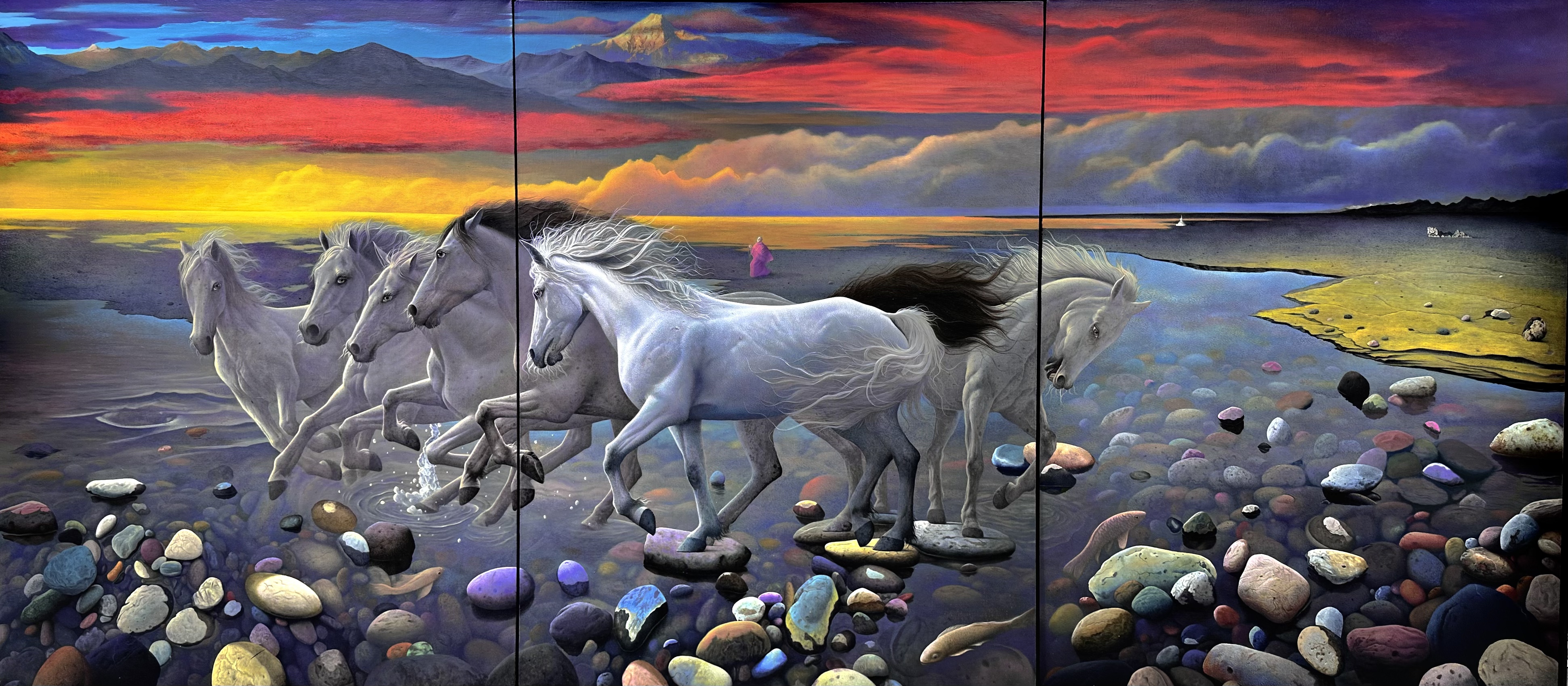 六度 - 布面油画 - 120×480cm