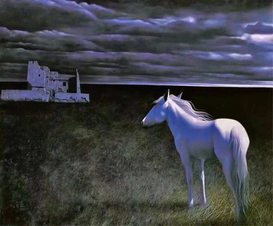 老屋 - 布面油画