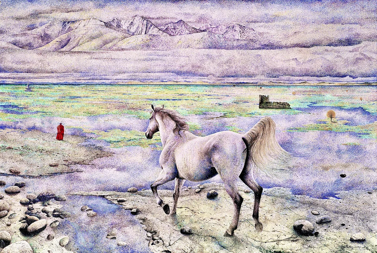 近的云 - 布面油画