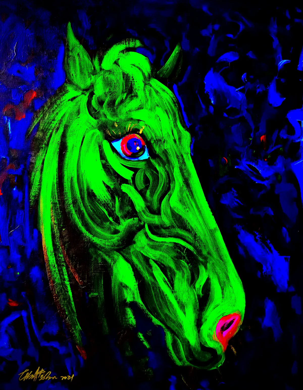 生命图腾系列 - 布面油画